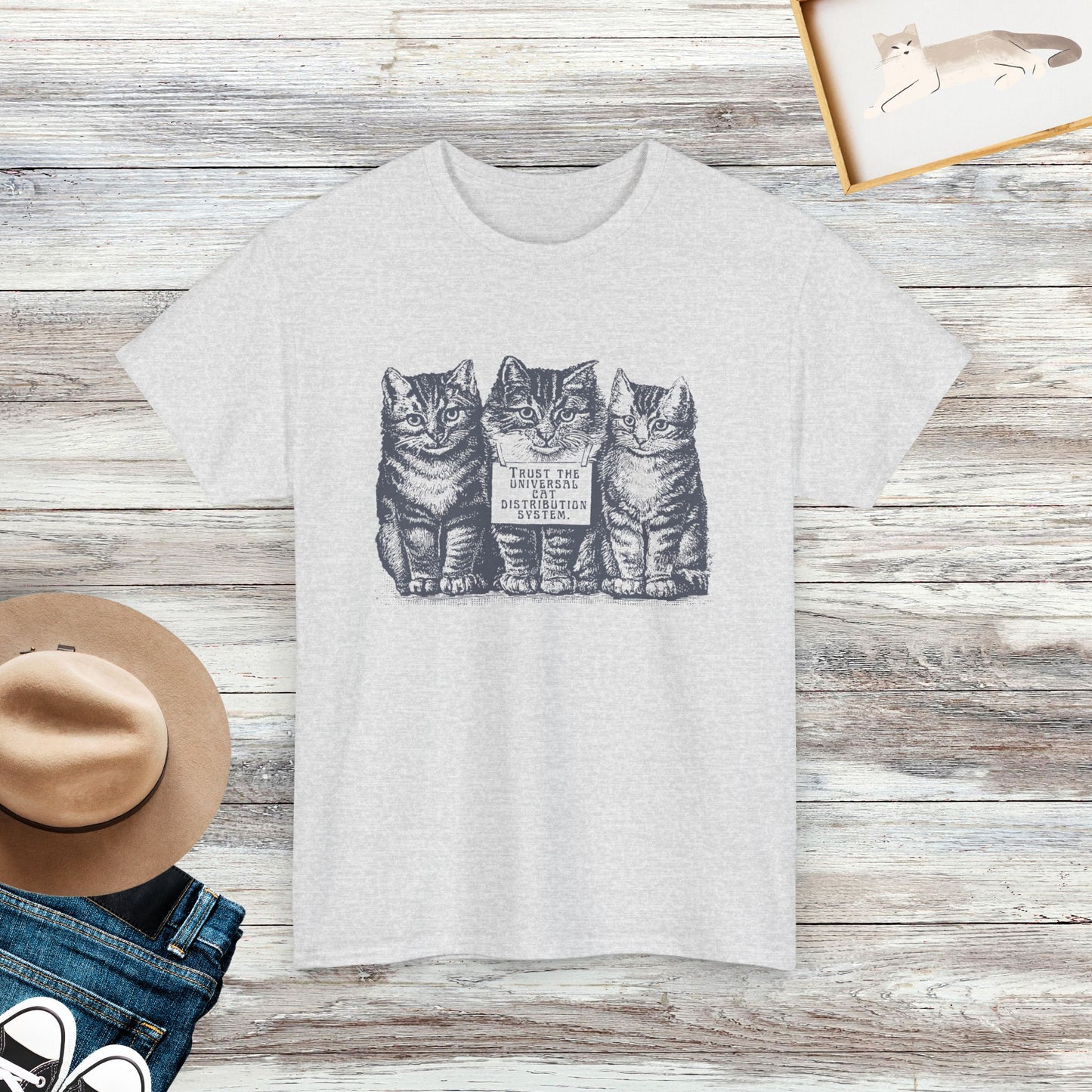 Trust The Universal Cat Distribution System Shirt, Gift For Cat Lover