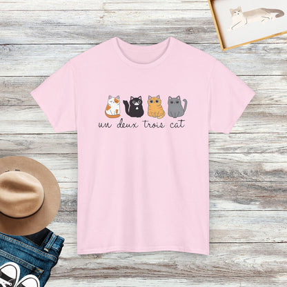 Un Deux Trois Cat Shirt, Cat shirt, Funny Cat Shirt, Gifts For Cat Lovers