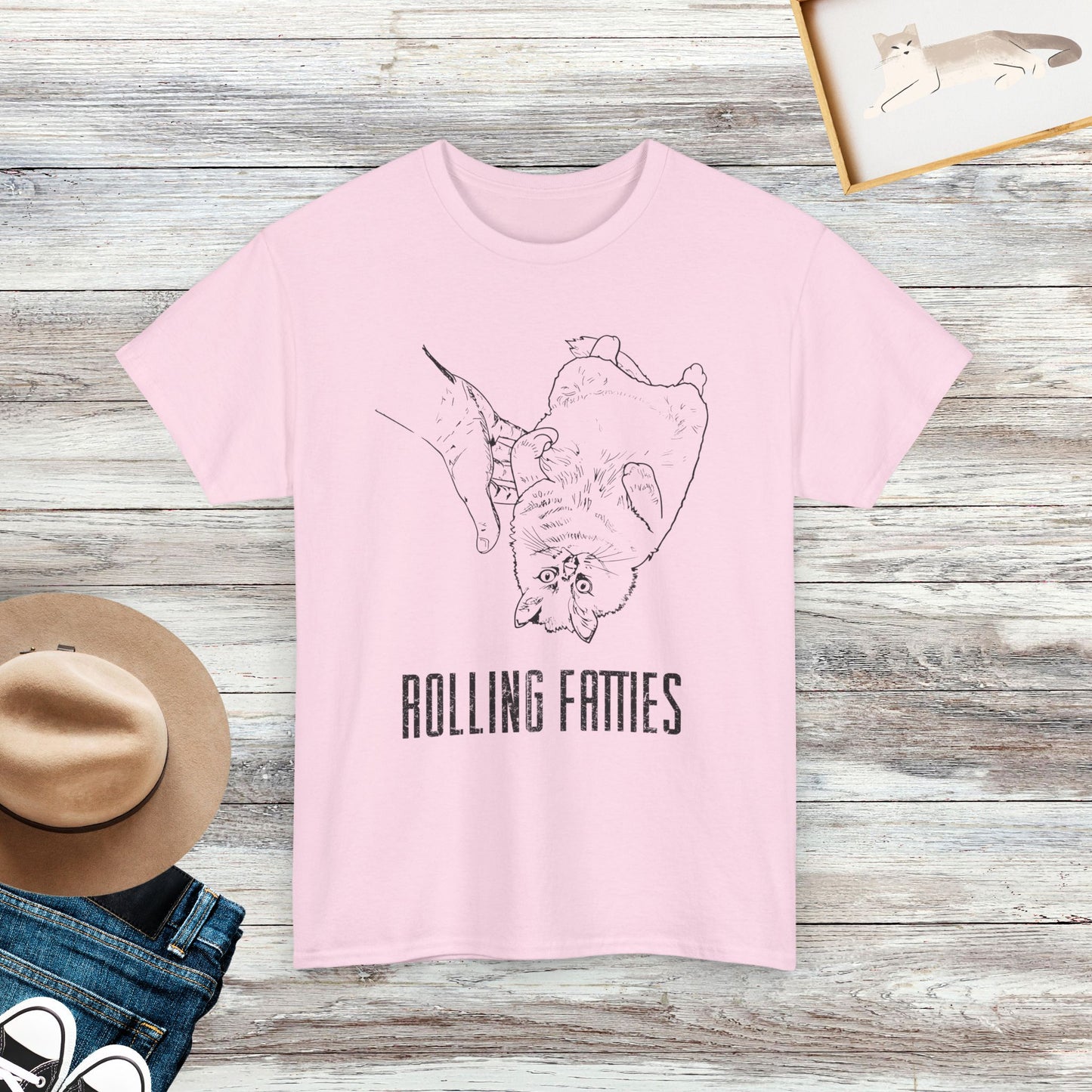 Rolling Fatties T-Shirt, Funny Cat T-Shirt, Gift For Cat Lovers