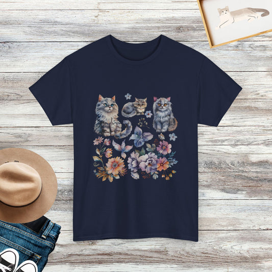 Cottagecore Cat Shirt, Vintage Cat Shirt, Cat Lover Gift