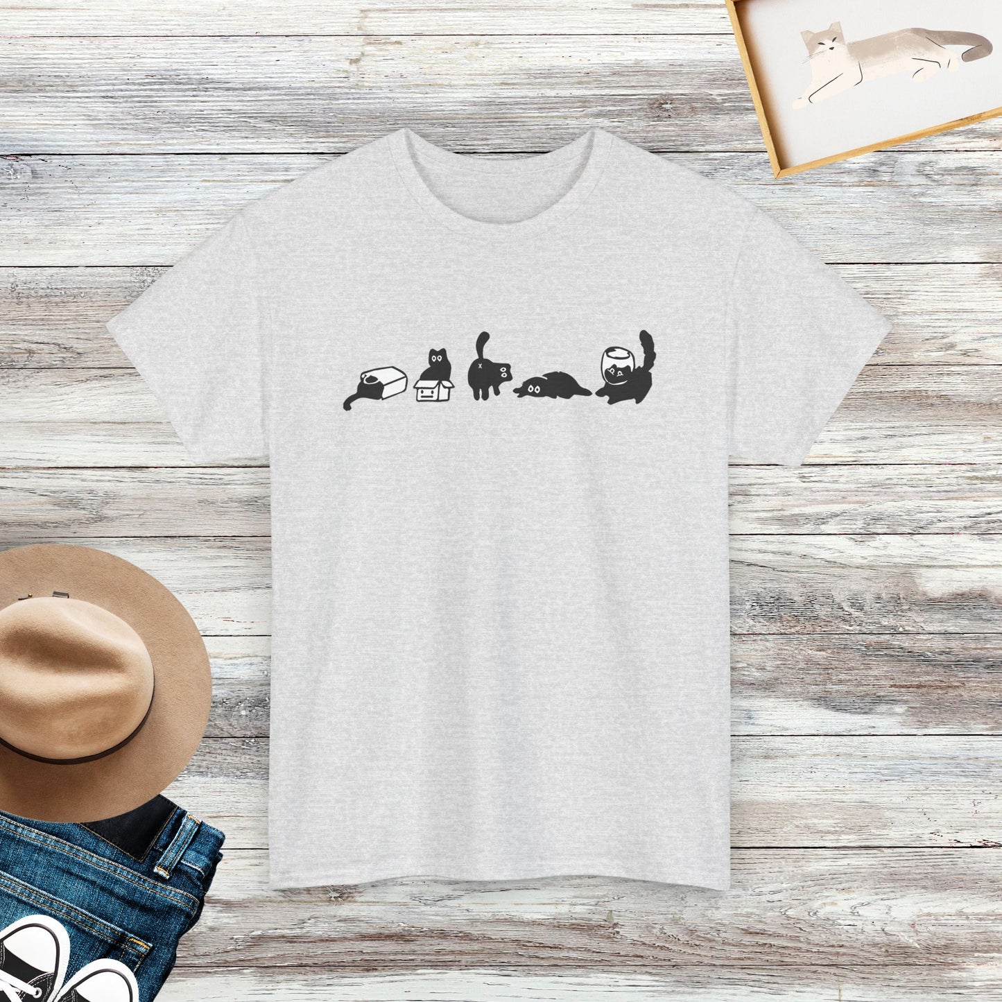 Five Mood Cats Shirt, Funny Cats T-shirt, Cat Lovers Shirt, Gift For Cat Owner