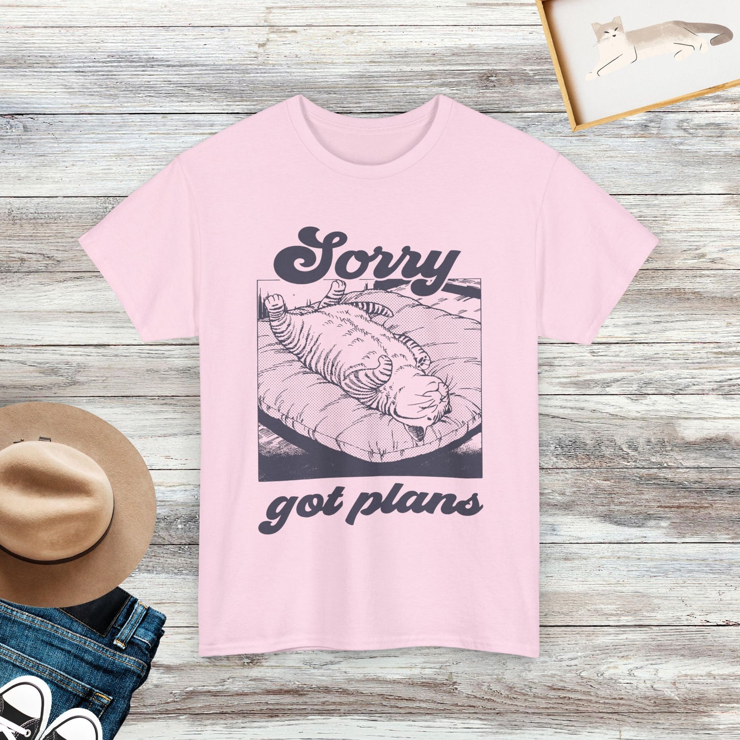 Sorry Got Plans Shirt, Cat Shirt, Funny Cat Shirt, Gift For Cat Lover