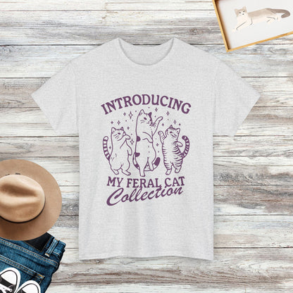 Introducing My Feral Cat Collection T-Shirt, Cute Cat Shirt, Cat Lover Gift