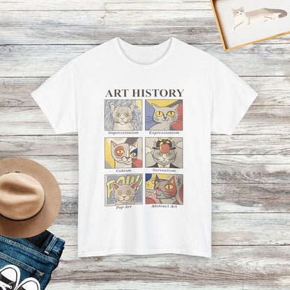 Cat Art History T-shirt, Funny Cat Shirt, Gift For Cat Lovers