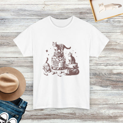 Serotonin Booster Vintage Cat T-Shirt, Funny Retro Cat T-shirt