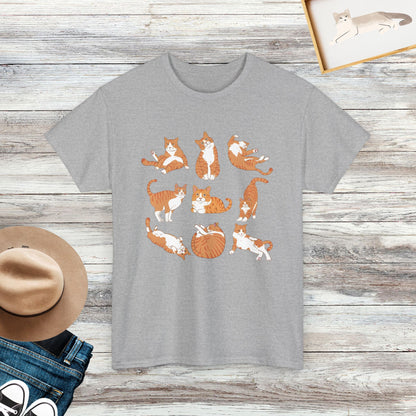 Cute Orange Cat Shirt, Cute Cat Shirt, Gift For Orange Cat Owner