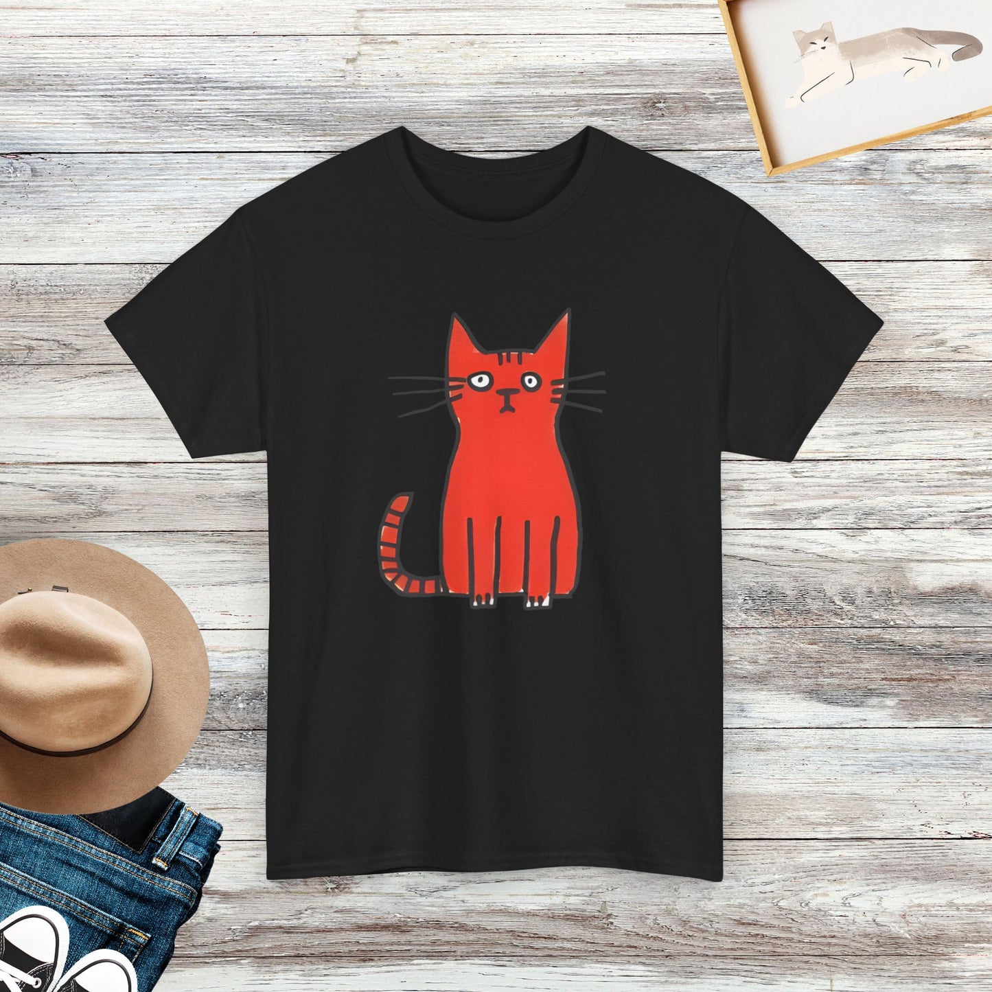 Orange Cat T-Shirt, Funny Cat Shirt, Gift For Cat Lover