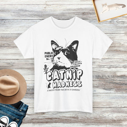 Catnip Madness T-Shirt, Funny Cat Shirt, Gift For Cat Lover