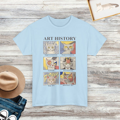 Cat Art History T-shirt, Funny Cat Shirt, Gift For Cat Lovers