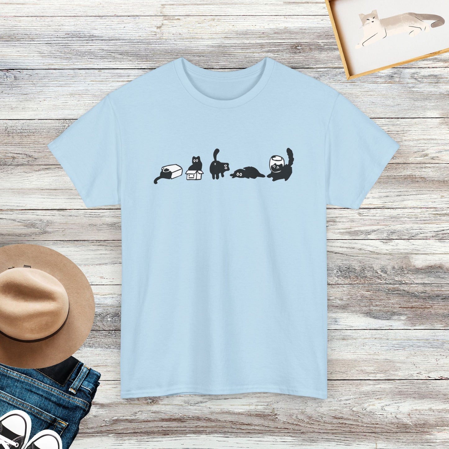 Five Mood Cats Shirt, Funny Cats T-shirt, Cat Lovers Shirt, Gift For Cat Owner