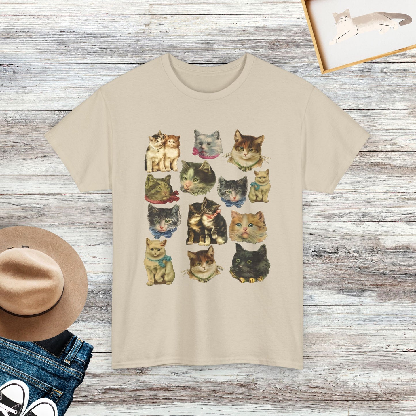 Cat Shirt, Cat Lover Gift, Vintage Cat T-Shirt