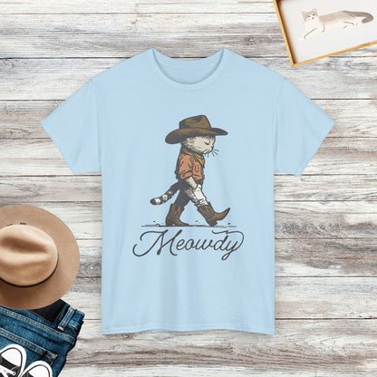 Meowdy Shirt, Cowboy Cat Shirt, Funny Cat Tee, Gift For Cat Lover