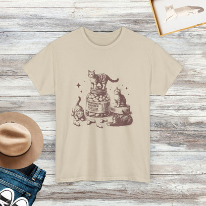 Serotonin Booster Vintage Cat T-Shirt, Funny Retro Cat T-shirt