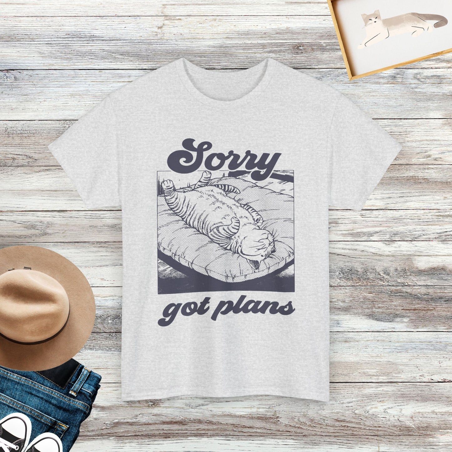 Sorry Got Plans Shirt, Cat Shirt, Funny Cat Shirt, Gift For Cat Lover