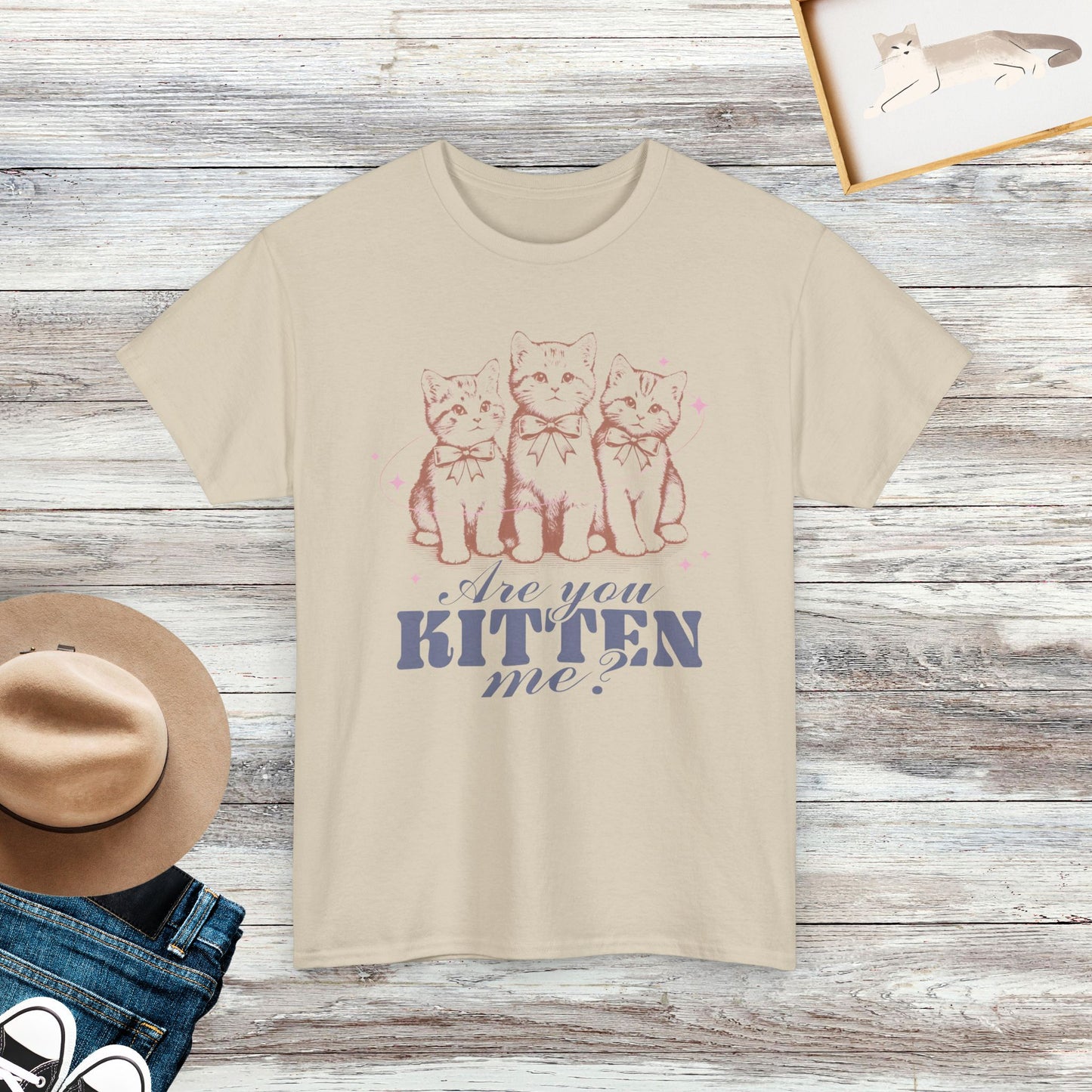 Are You Kitten Me Shirt, Cute Vintage Cat Shirt, Funny Cat Tshirt, Cat Lover Gift