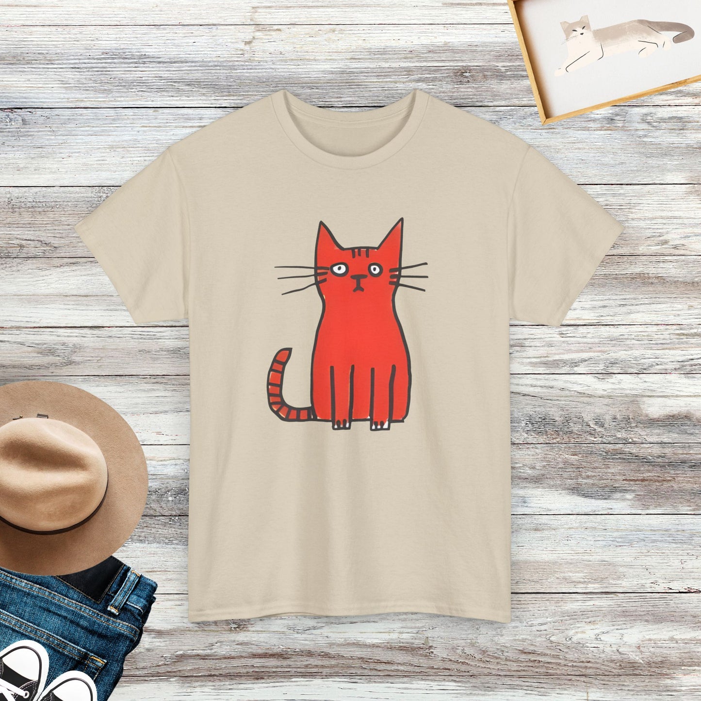 Orange Cat T-Shirt, Funny Cat Shirt, Gift For Cat Lover