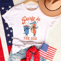Party in the USA Shirt, Retro, Hippie, Vibes, Boho, Groovy, Patriotic Shirt, Fourth Of July Shirt, American Shirts, July 4th, sweatshirt