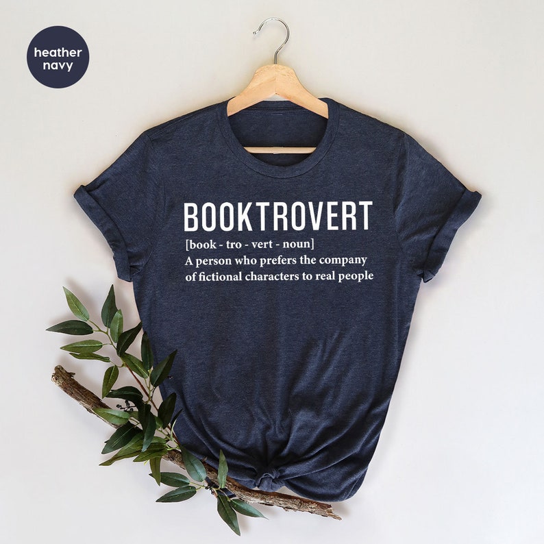 Reading Shirt, Booktrovert TShirt, Booktrovert Definition Tee, Librarian Gift, Book Shirt, Librarian Crewneck Sweatshirt, Funny Reader Shirt