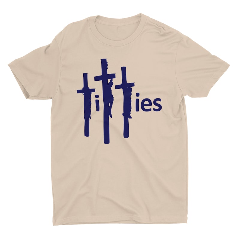 Titties on the Cross, Weird Shirt, Funny Shirt, Offensive Shirt, Meme Shirt, Sarcastic Shirt, Ironic Jesus, Funny Jesus Shirt, Niche Shirt