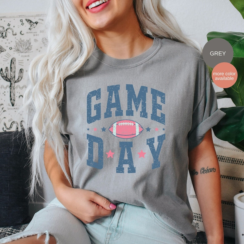 Game Day Football T-Shirt, Game Day Shirt, Football Season Shirt, Football Mom Tee, Game Day Football
