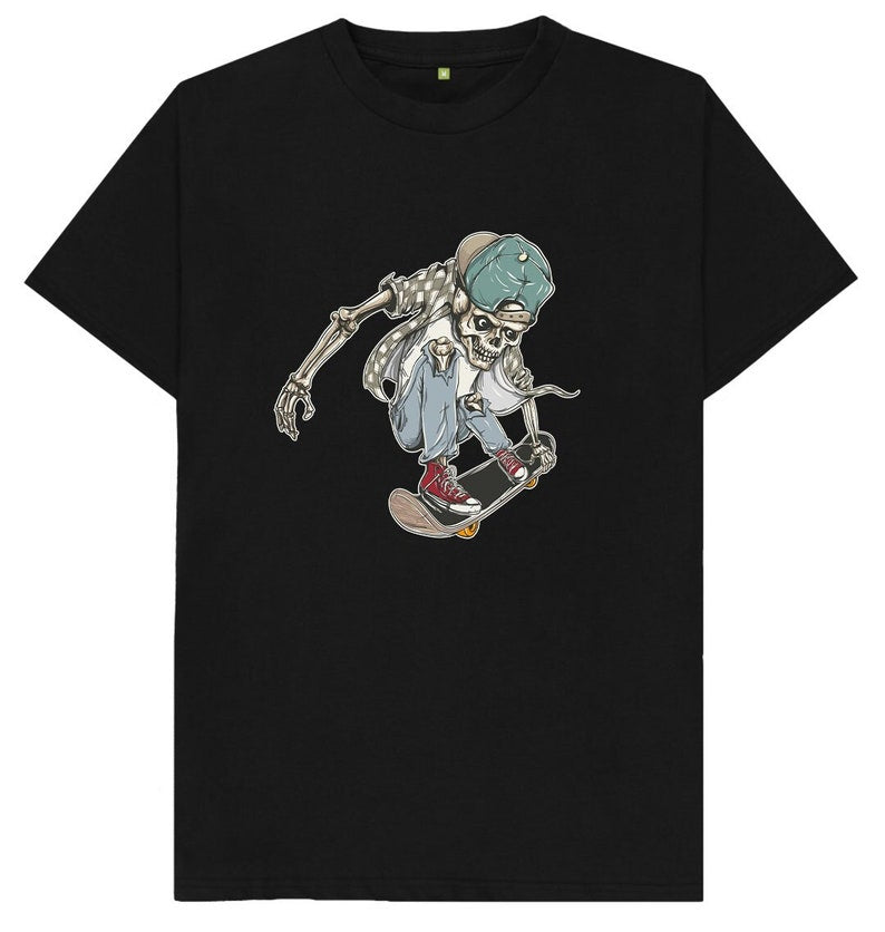 Skeleton Skateboard T Shirt