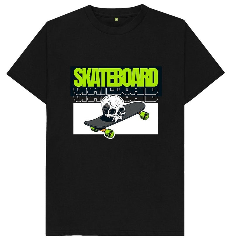 Skateboard Skull T Shirt