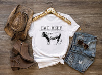 Eat beef the west wasn't won by salads sweatshirt, western T Shirt, country shirt, howdy shirt, cow shirt, highland shirt, vintage western
