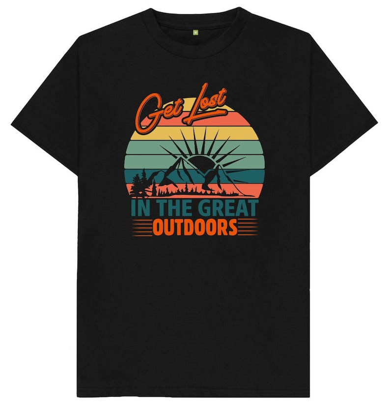 Get Lost In The Great Outdoors Hiking T Shirt