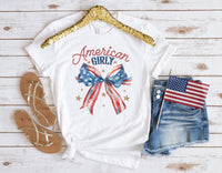 American Girly Shirt, Coquette 4th Of July shirt, 4th Of July Shirt, America shirt, Fourth Of July shirt, Coquette shirt, Partriotic shirt