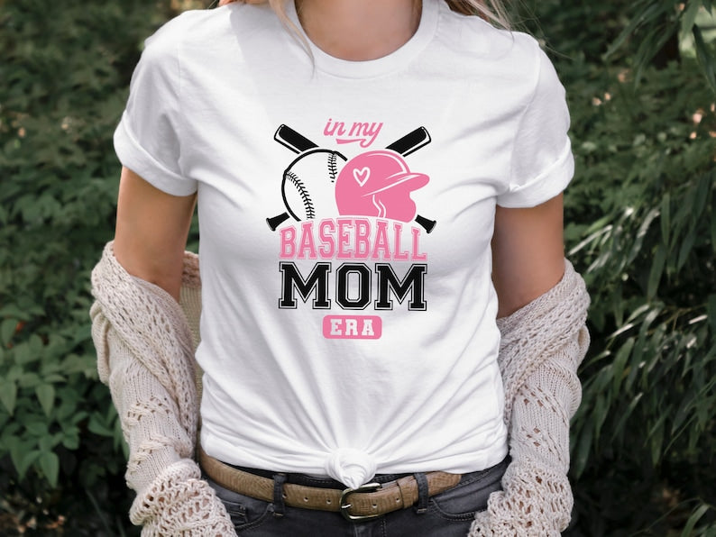 In My Baseball Mom Era Shirt, Baseball Tshirt, Gift for Mom, Baseball Gift