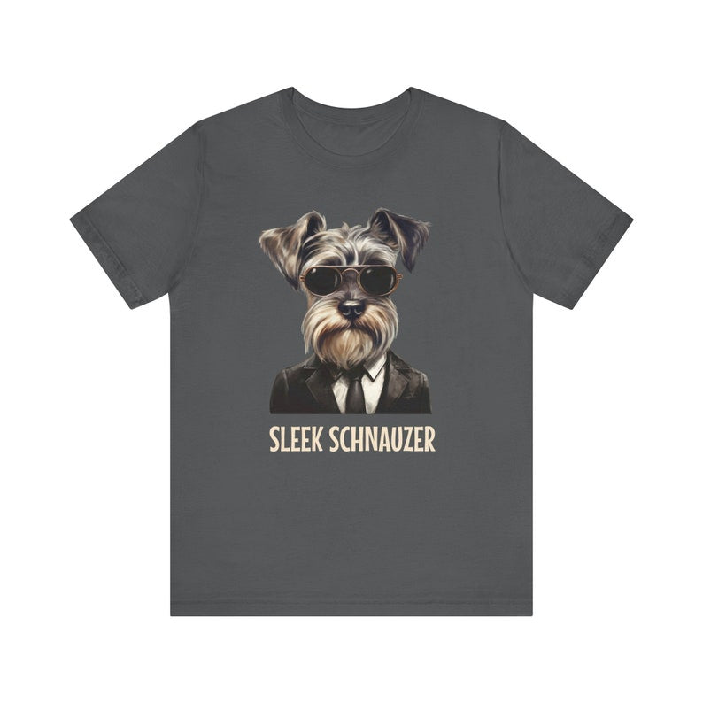 Sleek Schnauzer T-Shirt, Premium Schnauzer Tee, Schnauzer Owner Shirt, Dog Lover Gift, Schnauzer Mom Tee, Dog Mom