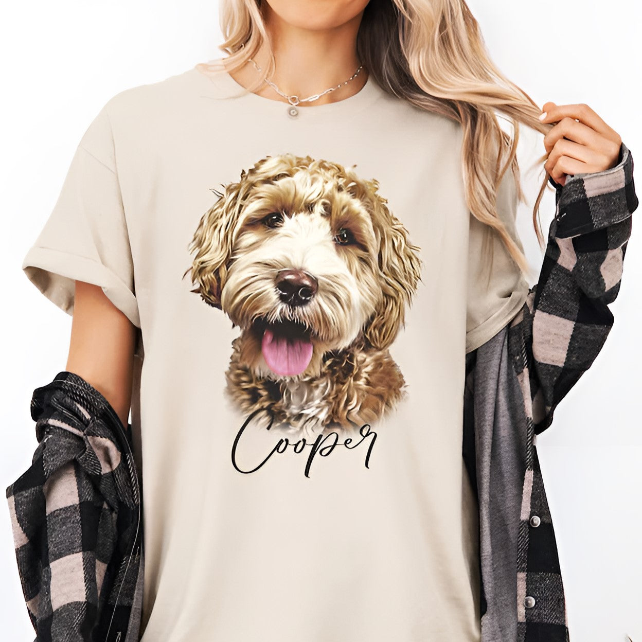 Custom Pet Photo T-Shirt, Personalized Pet Photo and Name Shirt, Gifts for Pet Lovers