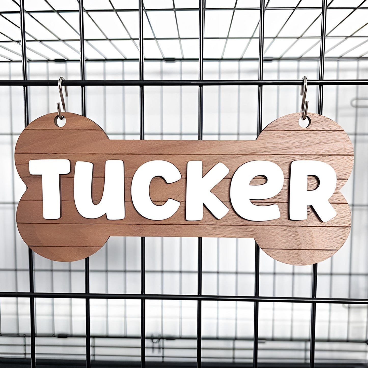 Dog Name Wooden Plate Personalized, Custom Crate Sign, Kennel Sign, Gift For Dog Owner