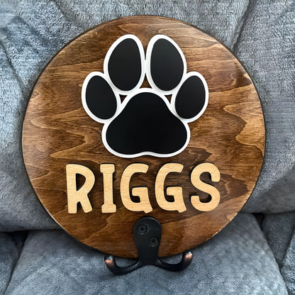 Leash Holder Pet Circle Shape, Personalized Key Hanger, Unique Gift For Pet Owners, Pet Lovers