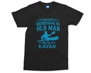 Men's Funny Kayaking T-shirt, Kayaking Gifts, Old Man Kayak, Kayak Racing Sport Boat Rowing Dad Grandad Birthday Shirt, Father's Day Tee - Msix Apparel - T Shirt