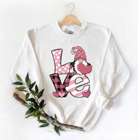 Valentine Gnome Shirt, Love Gnome Shirt, Valentines Day Shirt, Valentine's Shirt, Couple Shirt, Gifts for Her, Leopard Love Shirt