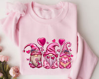 Gnomes Valentines Day Sweatshirt, Gnome Hearts Sweatshirt, Valentines Day Shirts for Women, Valentines Day Gift, Cute Gnome Sweatshirt - Msix Apparel - Sweatshirt