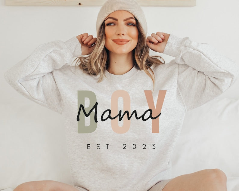 Boy Mama Sweatshirt, Boy Mom T Shirt, Mama Gift Shirts - Msix Apparel - T Shirt