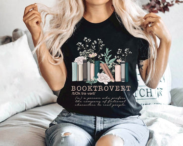 Booktrovert Shirt, Book shirt, book lovers gifts, gifts for book lovers, gifts for book lovers women, book shirts for women, bookish gifts - Msix Apparel - T Shirt