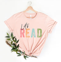 Let's Read Shirt, Read Shirt, Book Shirt, Reading Shirt, Book Lover Shirt, Librarian Gift, Teacher Shirt, Book Nerd Shirt, Reading Gift - Msix Apparel - T Shirt