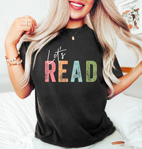 Let's Read Shirt, Read Shirt, Book Shirt, Reading Shirt, Book Lover Shirt, Librarian Gift, Teacher Shirt, Book Nerd Shirt, Reading Gift - Msix Apparel - T Shirt