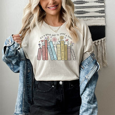 Its A Good Day To Read A Book Shirt, Teacher Shirt, Teach Shirt, Bookish Shirt, Book Lover Teacher Shirt, Back To School, School Librarian - Msix Apparel - T Shirt