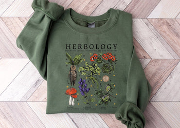 Plant Lover Sweatshirt, Flowers Shirt, Plant Lover Shirt, Cottage Core Shirt, Botanical Shirt, Dark Academia Shirt - Msix Apparel - T Shirt