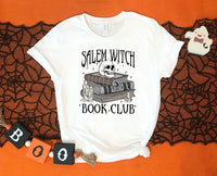 Salem Witch Book Club Shirt, Halloween Book Lover Shirt, Salem Massachusetts Shirt, Halloween Library Shirt, Funny Reader Shirt, Retro Skull - Msix Apparel - T Shirt