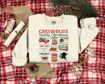 Christmas Sweatshirt, National Lampoons, Christmas Griswolds Vacation Shirt, Griswold Family Tee, Christmas Movie Sweatshirt, Christmas Gift - Msix Apparel - Sand Color Sweatshirt