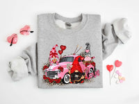 Valentine Gnome Shirt, Love Gnome Sweatshirt, Valentines Day Shirt, Valentine's Shirt, Couple Shirt, Gift for Her, Leopard Love Shirt, Gnome