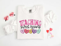 Valentines Day Teacher Sweatshirt, Teaching Sweethearts Teacher Shirts, Teacher Valentines Day Gift,Love Teacher Shirt,Valentines Day Shirt