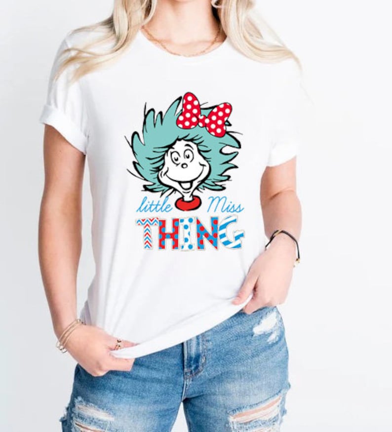 Miss Thing Girl T Shirt, Little Miss Thing Shirt, Seuss Day Student Shirt, Funny Shirt For Toddlers, Reading Lovers Shirt, National Read Across